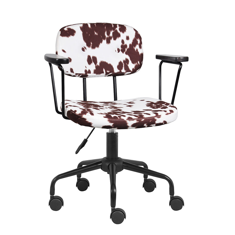 Home Office Furniture Sets Writing Desk with Wheels& Office Task Chair with Arms