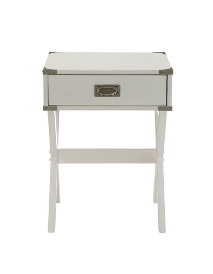 Babs End Table in White