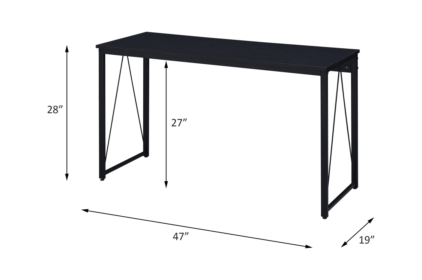 2 Pieces Home Office Furniture Sets-Writing Desk and Office Chair Sets