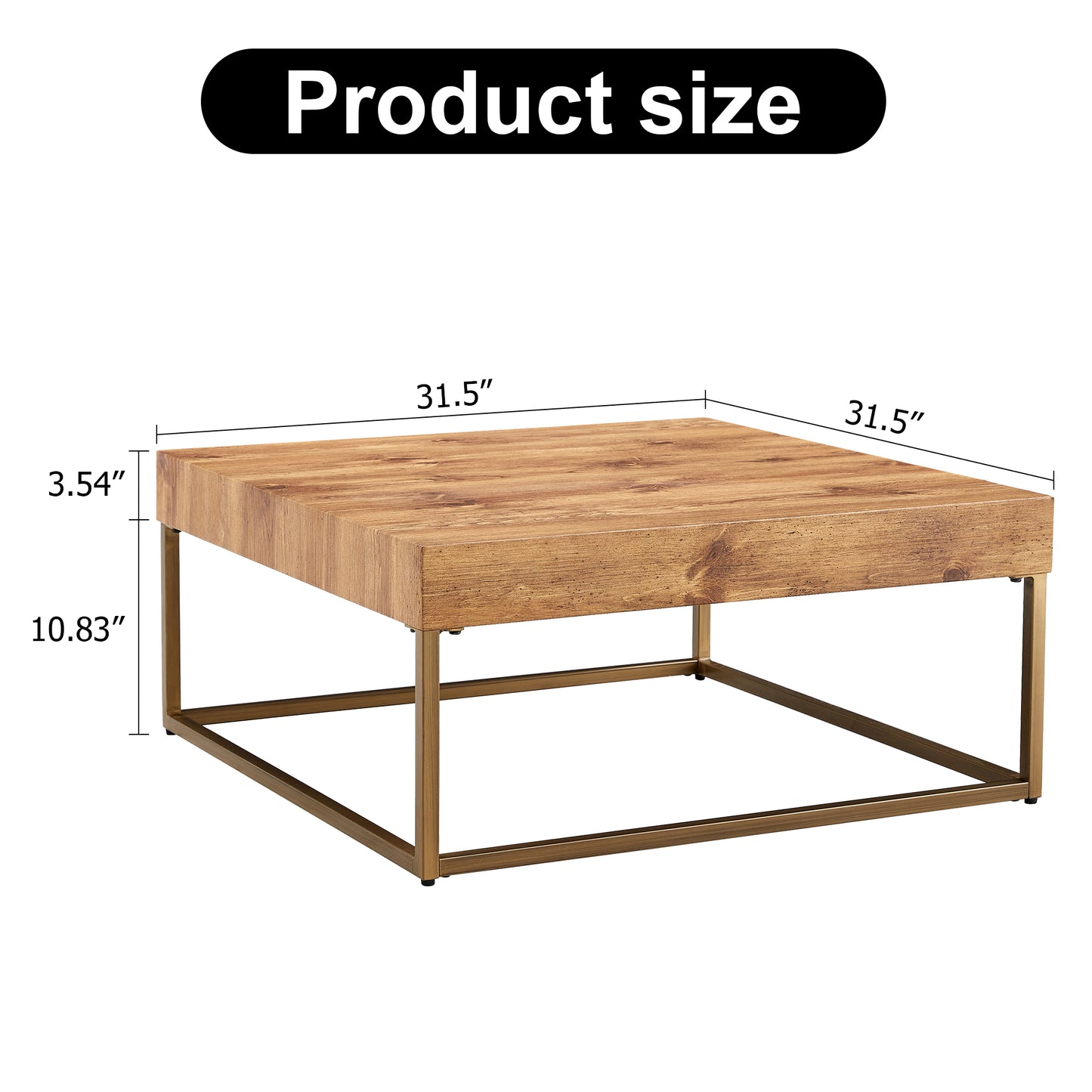 Modern rectangular coffee table, dining table.