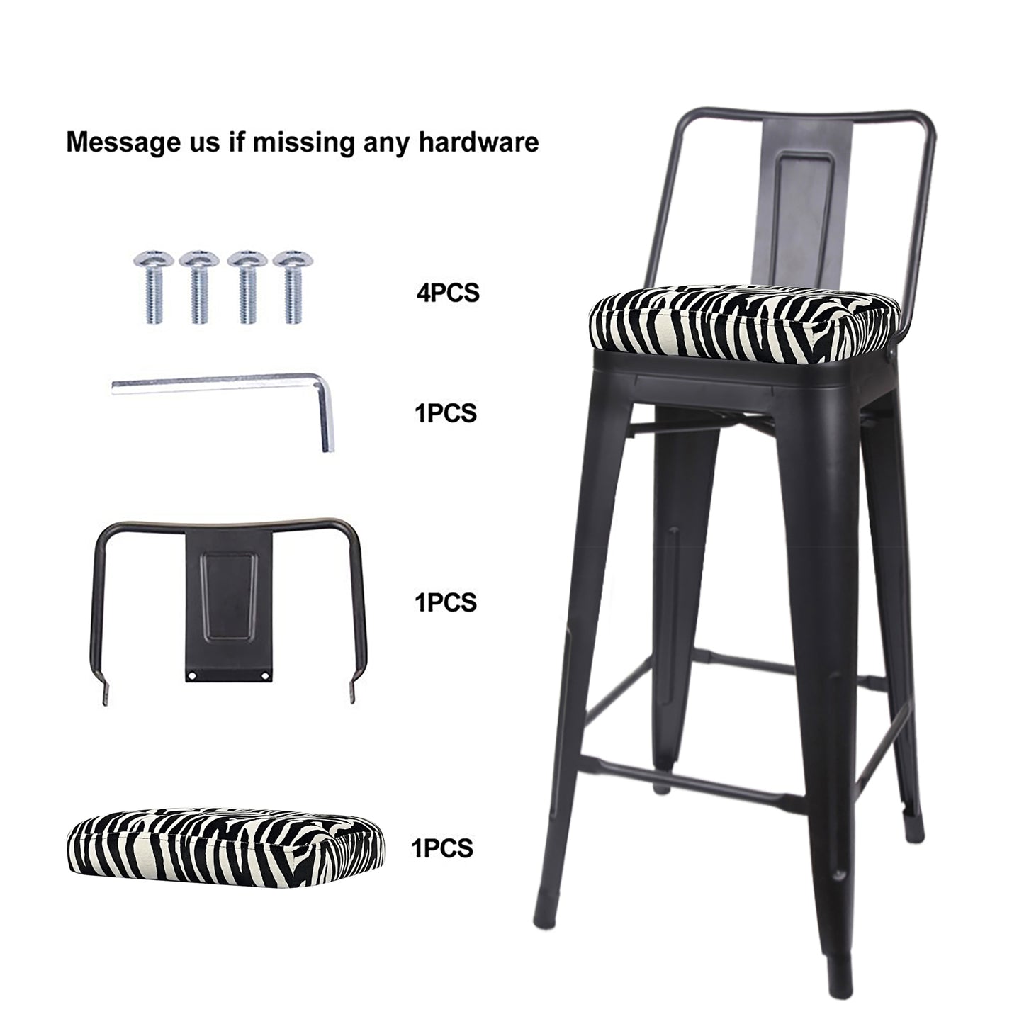 Zara Stripe Bar Stool