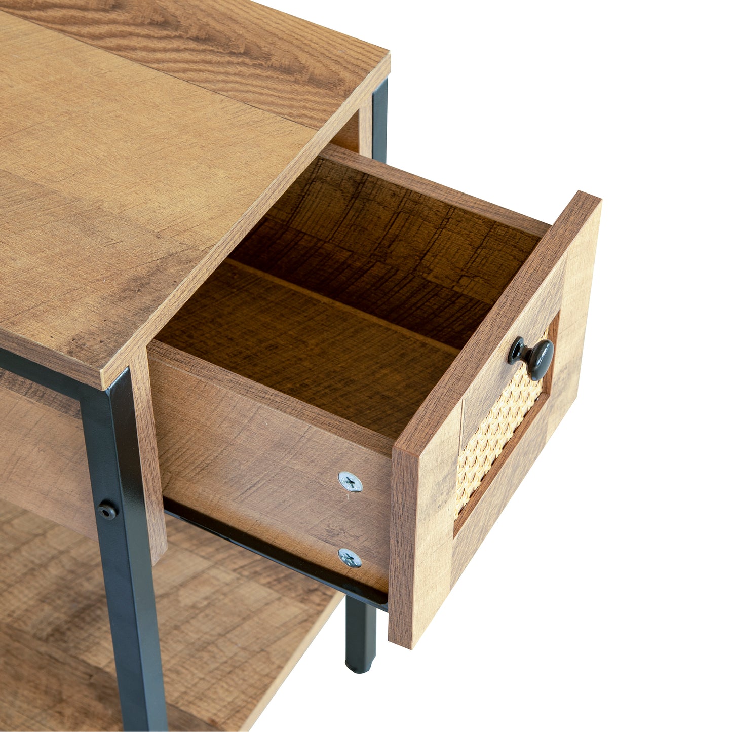 Eleuterio Frame End Table with Storage