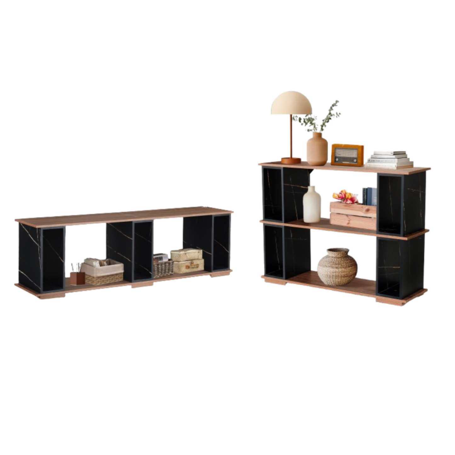 65 inch TV Unit with Console Table(Set of 2)