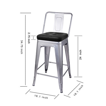 Dominic Steel Bar Stool