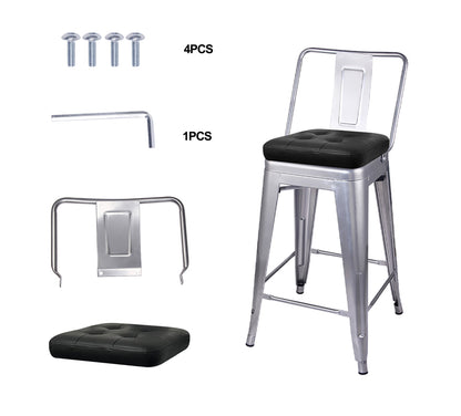 Dominic Steel Bar Stool