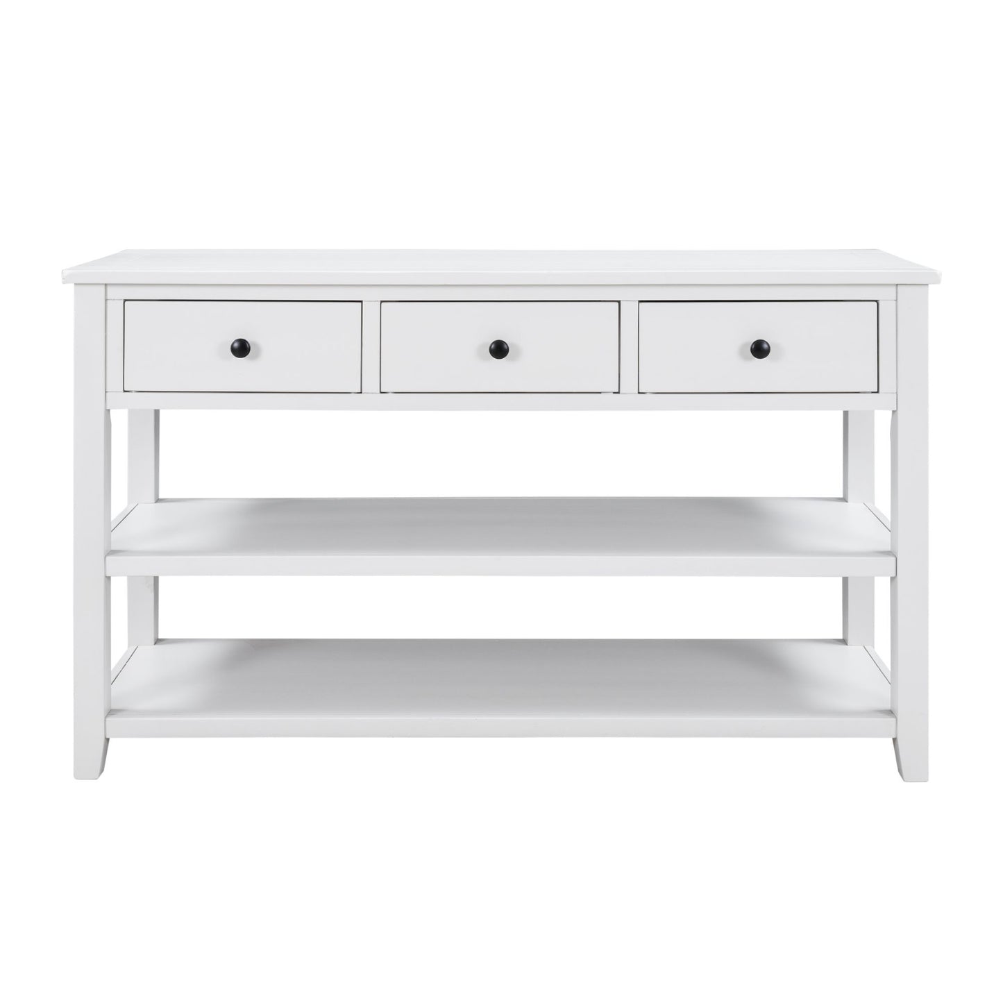 Console Table with Two Open Shelves