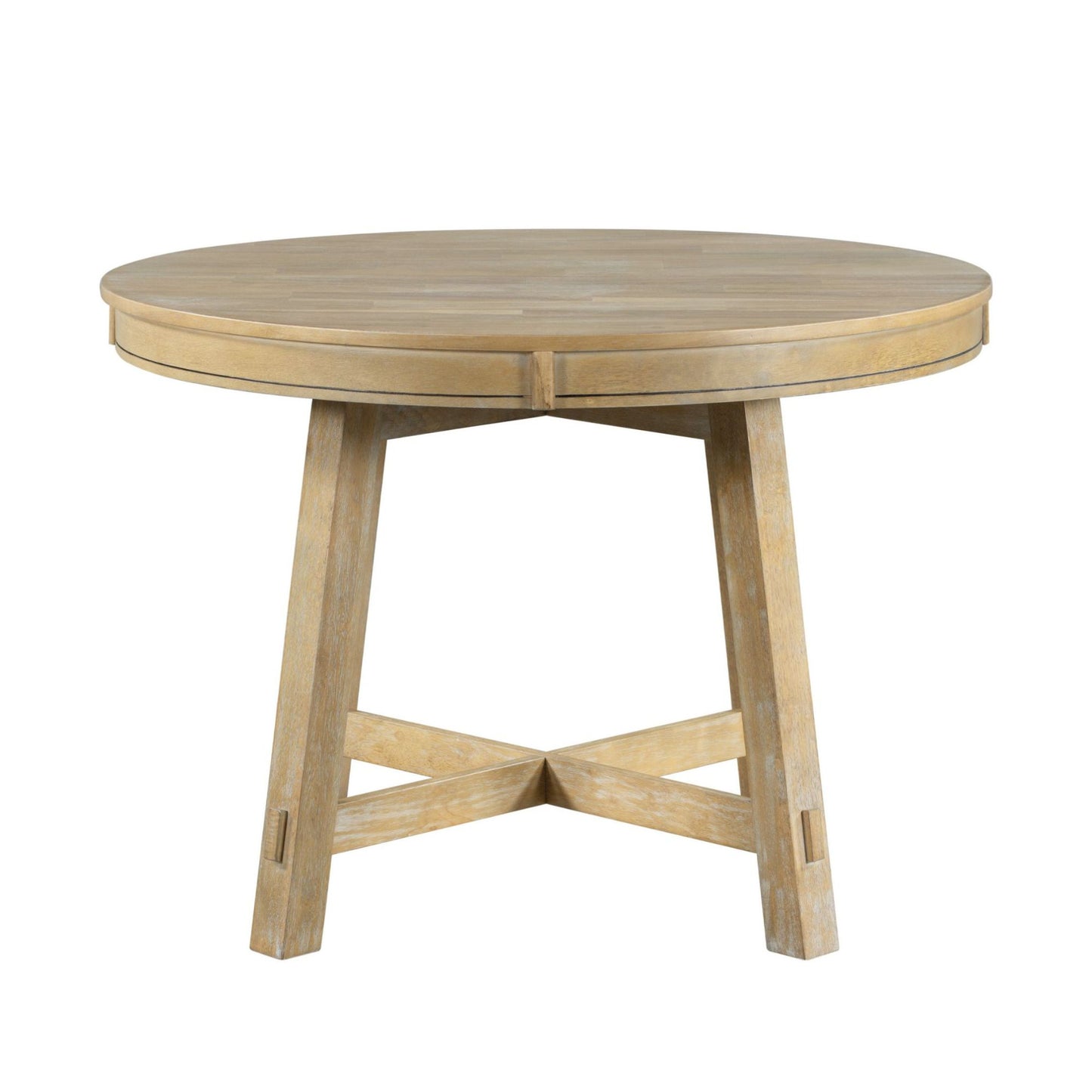 Farmhouse Round Extendable Dining Table