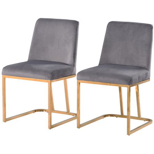 Modern Minimalist Upholstered Velvet Dining Chairs