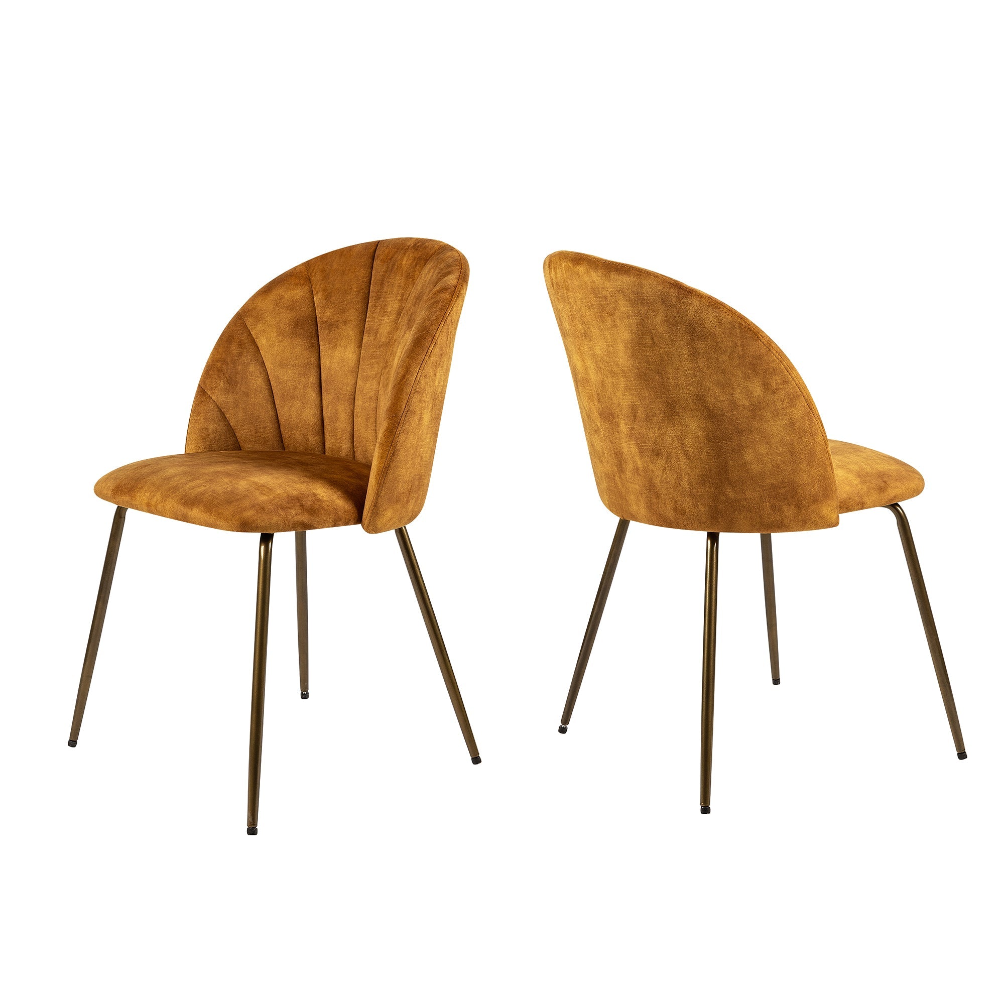 Retro velvet dining online chairs